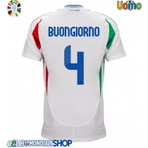 Maglie da calcio Italia Alessandro Buongiorno #4 Seconda Maglia Europei 2024 Manica Corta
